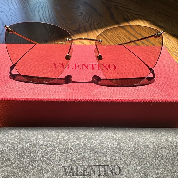 Valentino wire frame sunglasses main image 6